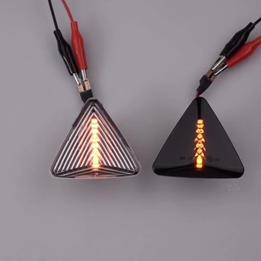 Pair Dynamic Scrolling LED Side Marker Lights For Mitsubishi Colt CZC CZ1 (2004-2012) - Amber, Plug & Play