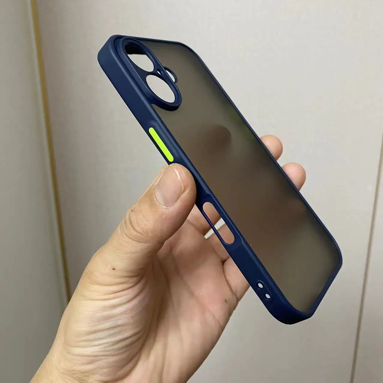 Luxury Shockproof Armor Matte Case - Silicone Bumper with Clear Hard PC Cover