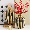 Creative living room vases, flower arrangements, ceramic jars, dining table decorations, handicrafts 2