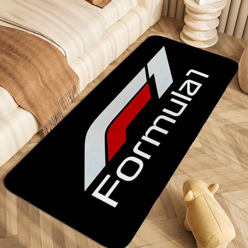 

Bedroom Floor Carpet F-Formula 1 Custom Living Room Bathroom Rug Washable Non-slip Kitchen Veranda Floor Mat Home Decorations