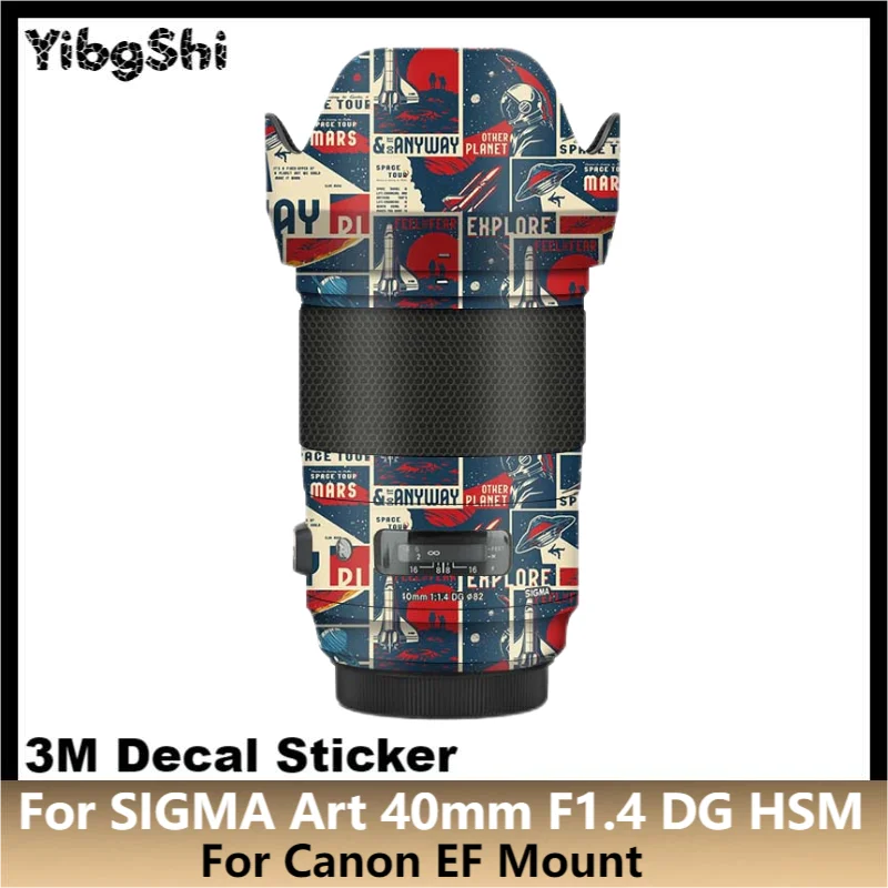 

Для SIGMA Art 40 мм F1.4 DG HSM для Canon EF Mount наклейка на рассеиватель защитная наклейка защита от царапин пленка ART40 F/1,4