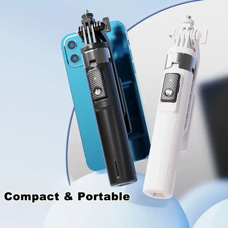 P130/P135 Selfie Stick 1.35m Extendable Four-Legged Stable Rechargeable Wireless Remote for Live