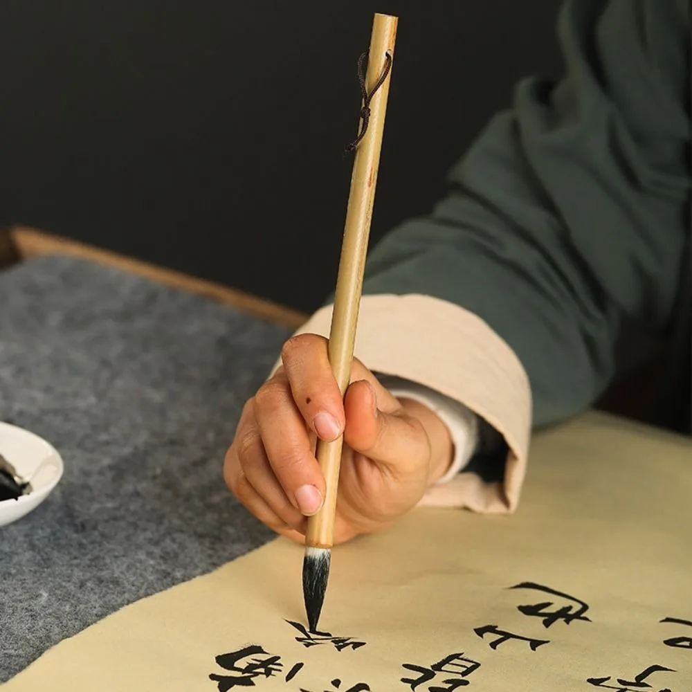 전통 중국 서예 브러시 오일 수채화 유화 성경 쓰기 브러시 늑대 머리 하이 엔드 아트 페인트 브러시