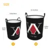Custom Hunter X Hunter Association Laundry Basket Collapsible Japanese Anime Manga Hxh Clothes Hamper for  Kids Toys Storage Bin 6