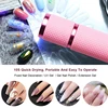 Mini 9 LED Flashlight Nail Dryer UV Light Lamp For Gel Polish Manicure Nail Art Tools Hand Held Fast Drying Machine Portable 4