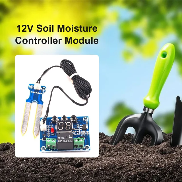 XH-M214 12V Digital Soil Humidity Sensor Controller Irrigation Automatic Water 5