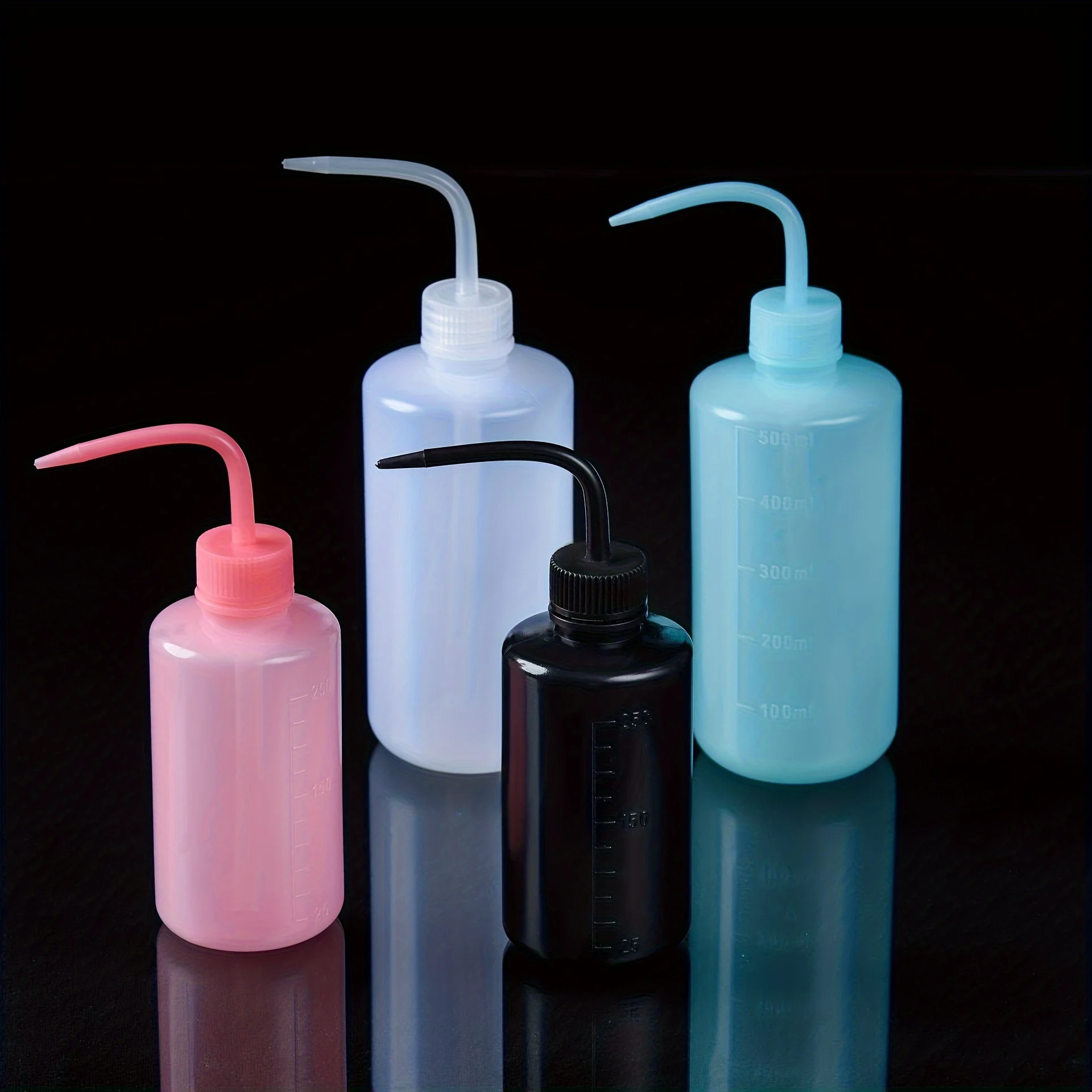 Tattoo Spray Bottle 250/500ml Plastic Safety Wash Bottles Lab Non-Spray Squeeze Bottle Accessories