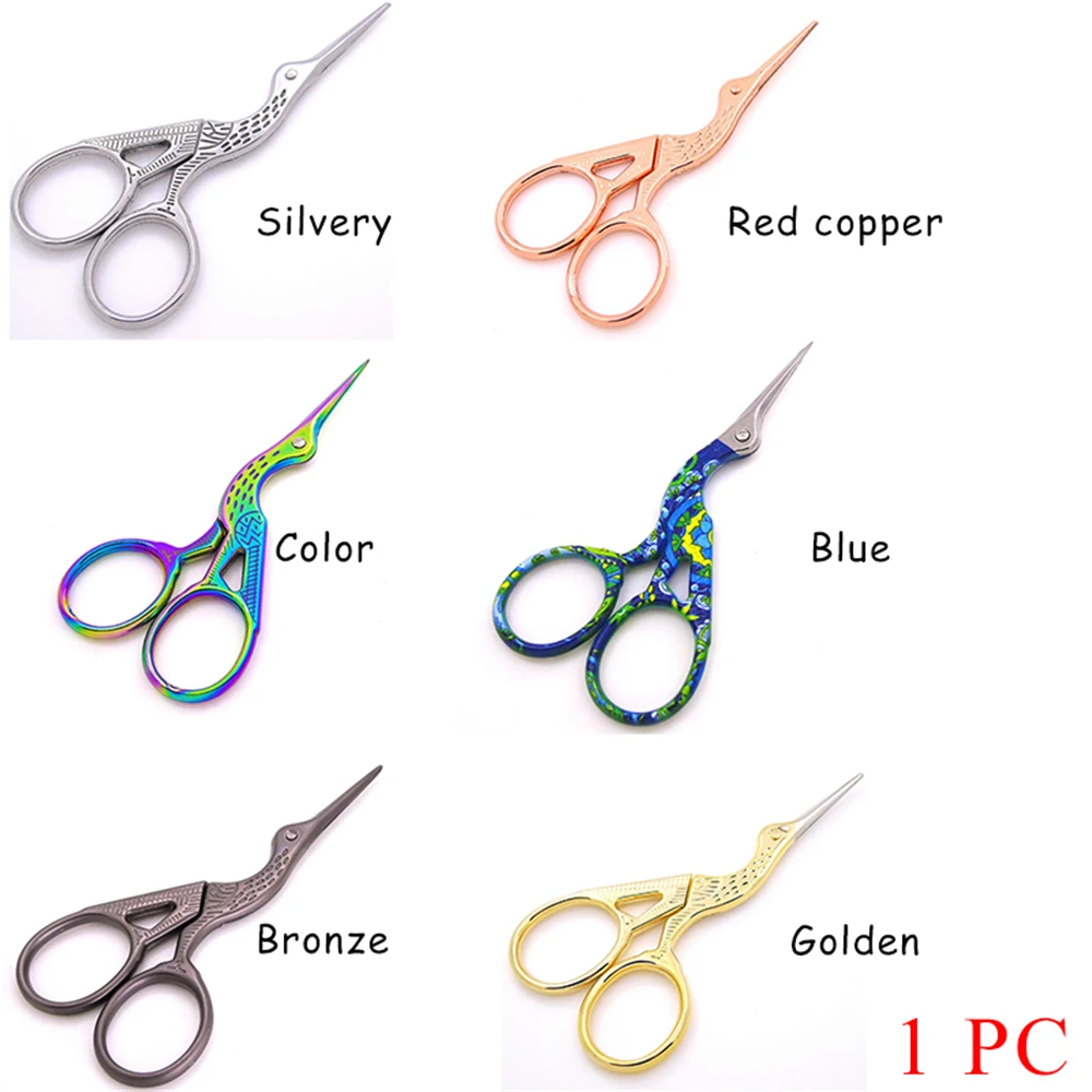 1PC,Stainless Steel Sewing Scissors Retro Tailor Thread Embroidery Fabric Needlework Scissors DIY Arts Crafts Sewing Tools