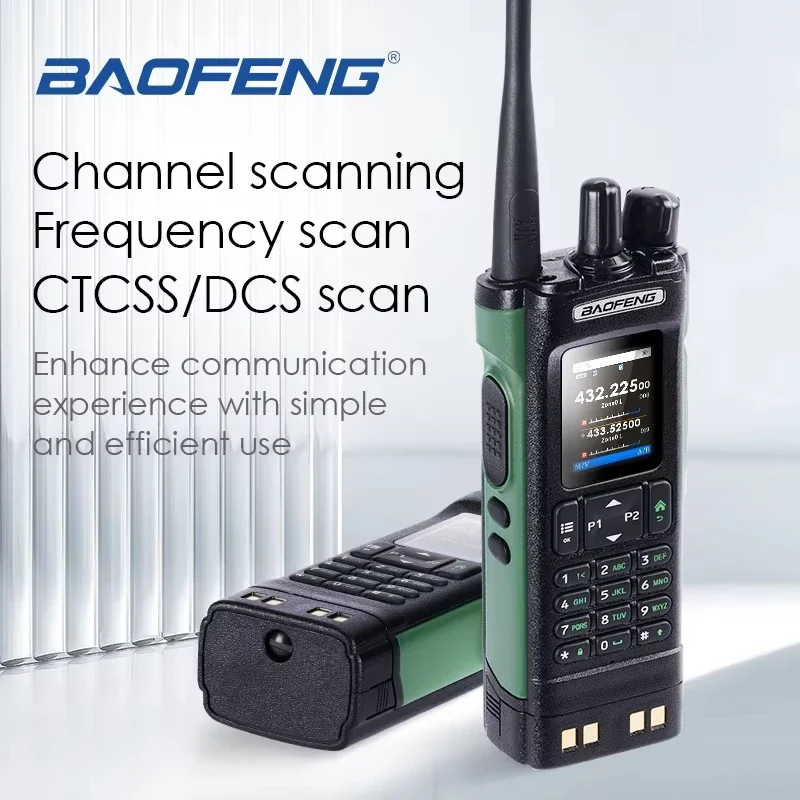 Baofeng Dmr Dm 32Uv Walkie Talkie Gps Aprs Text Sms 8W Programming Recording Wireless Scan Frequency Type-C Charger Uv-32 3