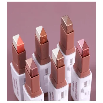 Heallor Double Color Eyeshadow Stick Gradient Shimmer Cream Pen Eye Makeup Cosmetic Eyeshadow Stick Korean Makeup