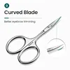 MR.GREEN Eyebrow Scissors Curved Blade Cuticle Scissors Professional Stainless Steel Manicure Trimmer Hair Remover Tool 3