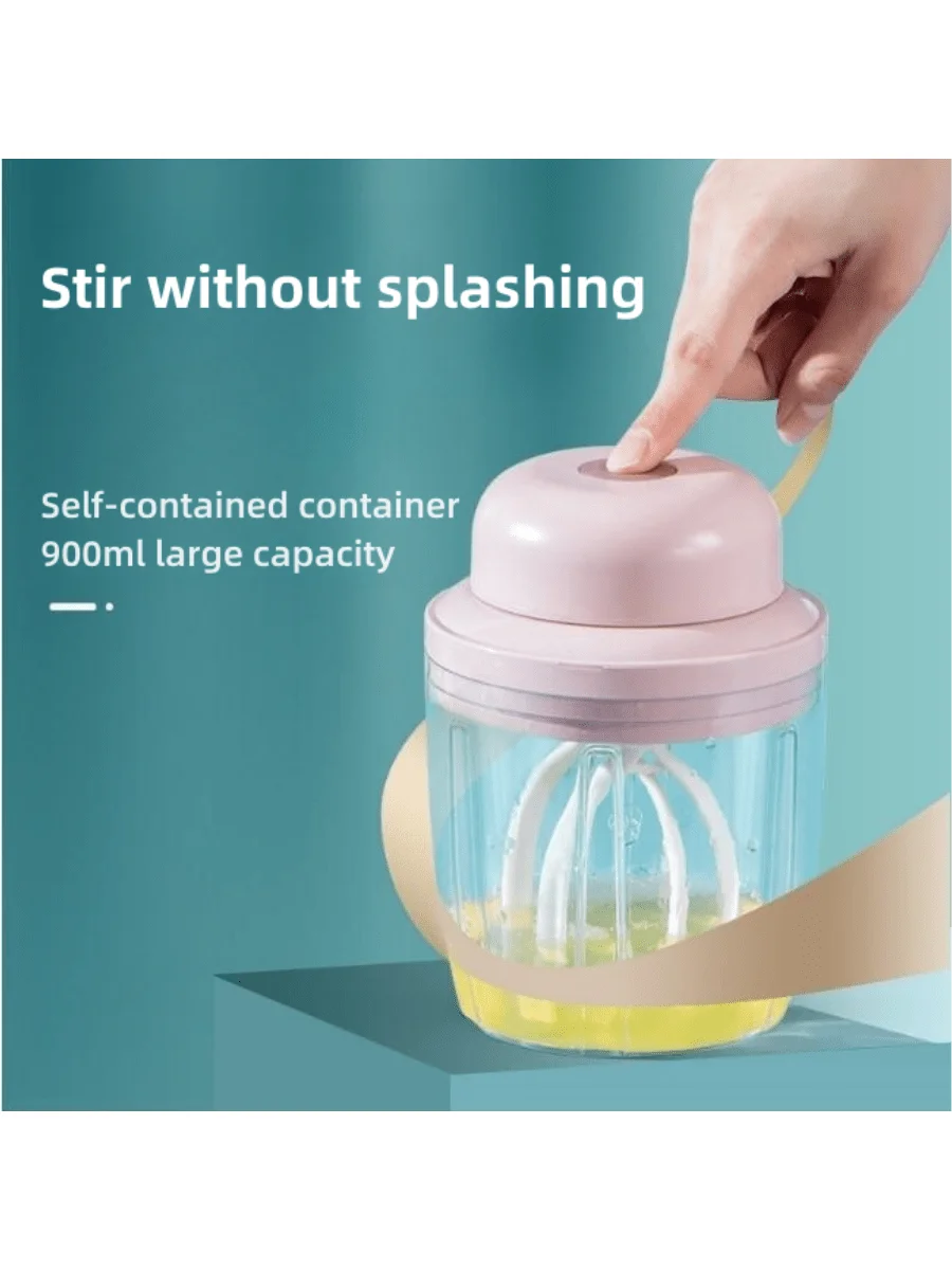 Egg beater home mini mini cake machine automatic cream beater manual stirring stick baking tool.