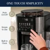 TrueBrew Drip Coffee Maker, Built in Grinder, Single Serve, 8 oz to 24 oz with 40 oz Carafe, Hot or Iced Coffee, Stainless 3