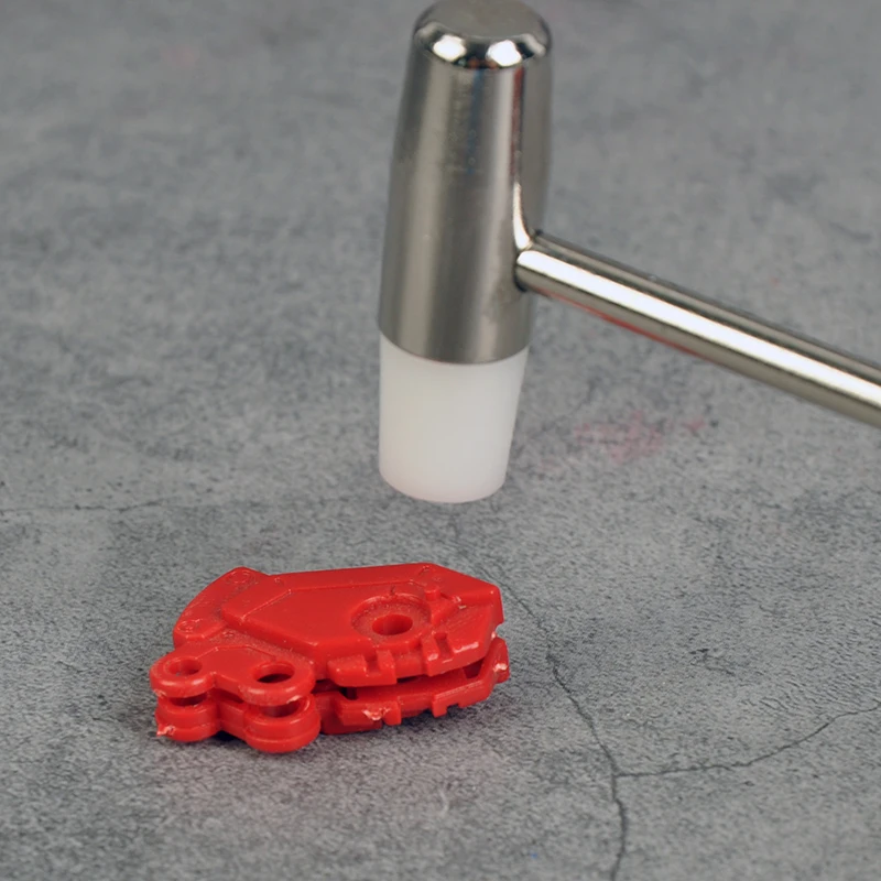 Cormake GJ1043 해머 군사 모델 구축 도구에 대한 양방향 금속 소프트 하드 작은 망치 취미 DIY