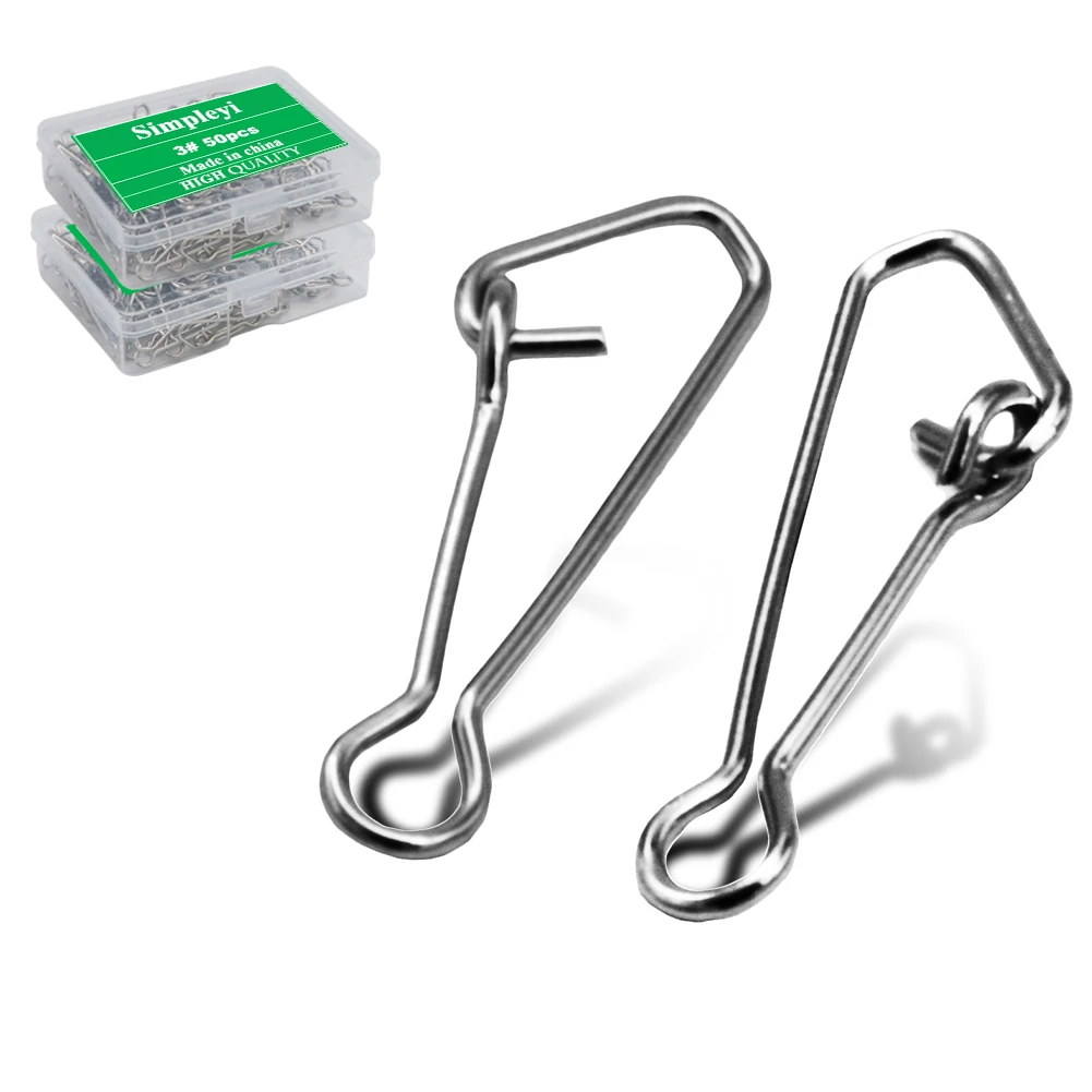 Fishing Accessories 50pcs/box Fishing Connector FishHook Line Sea Ocean Swivel Rolling Snap Fly Fishing Tool Accessories Goods For Equipment fishing tools fishing accessories fishing tool fishing line connectors fishing swivels fishing tackle fishing hook