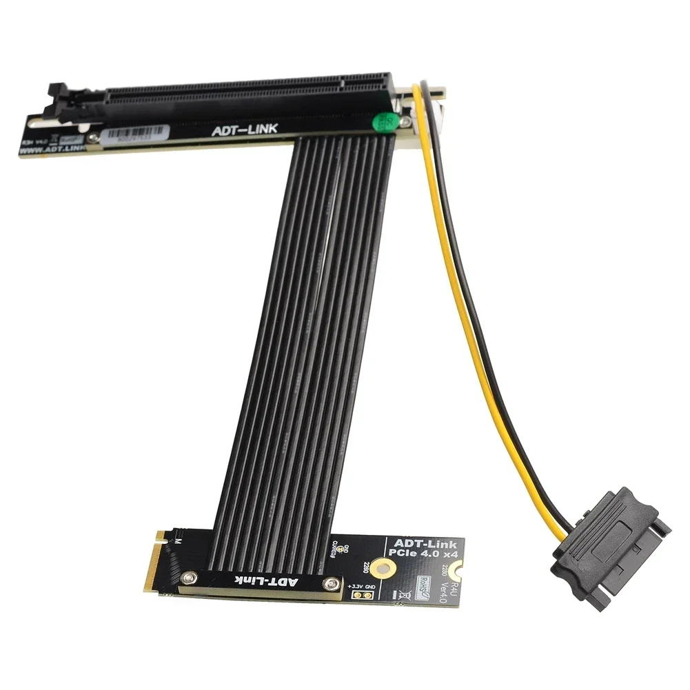 M.2 NVMe To PCIe X16 Extension To Mini ADT-Link PCI-E 3.0 Riser Card ...