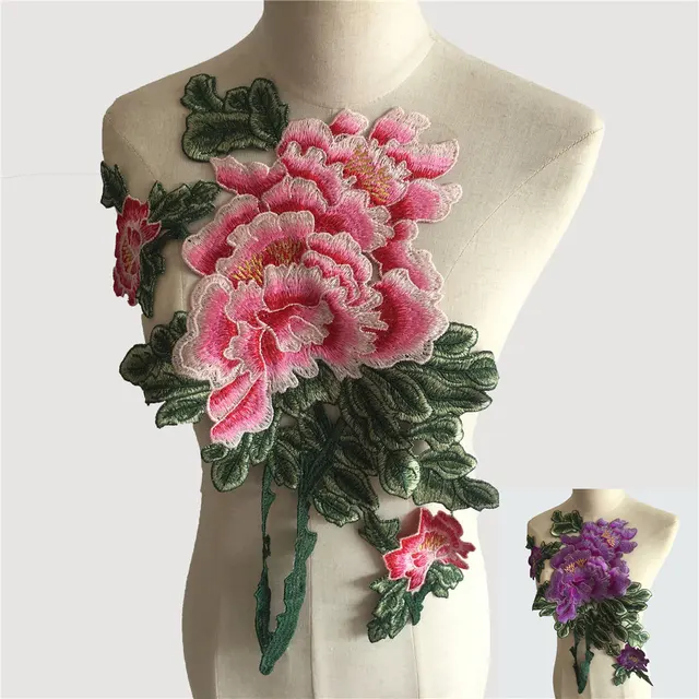 Fashion DIY Sewing Small Chrysanthemum Flower Corsage Dress Damaged Hole Patch