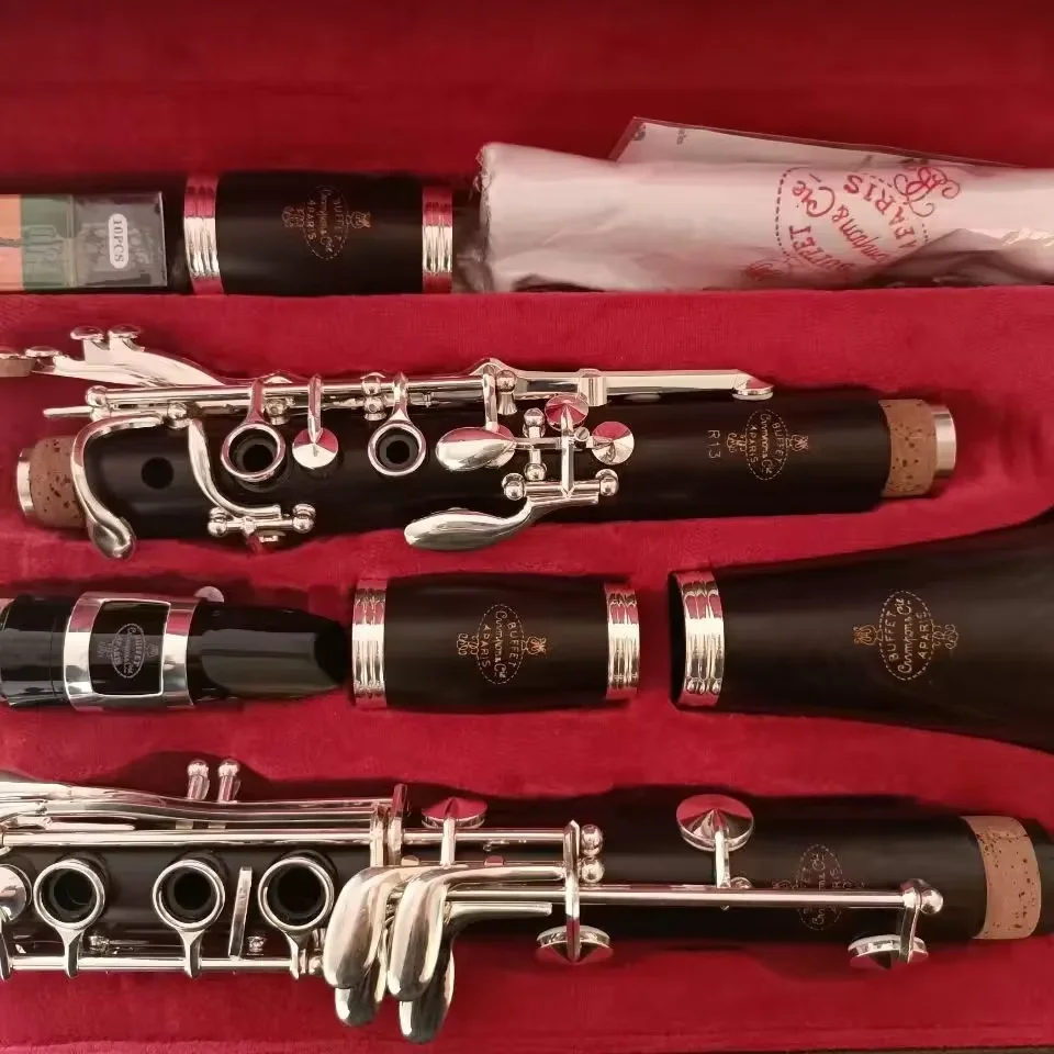 Buffet Crampon Clarinete Bb R13 Prestige Ébano Chapeamento Prata