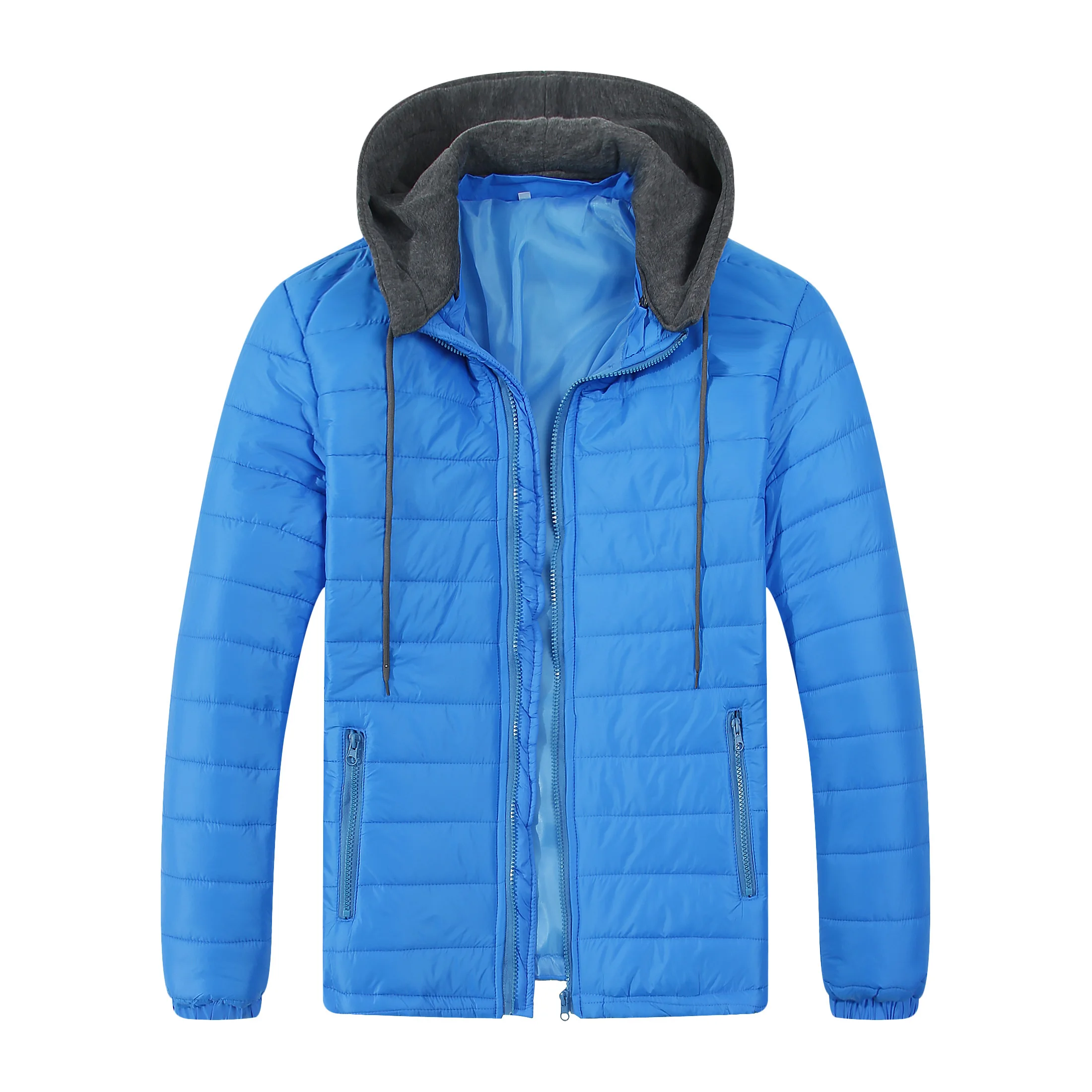 2024 Winter jacket men's hooded warm parka street fashion casual baseball slim fit brand down jacket