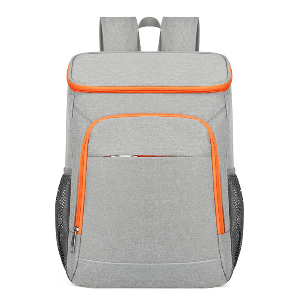 Oxford Cool Storage Backpack Save Space Waterproof Insulated Lunch Backpack Large-capacity Reflective Strip for Outdoor Camping