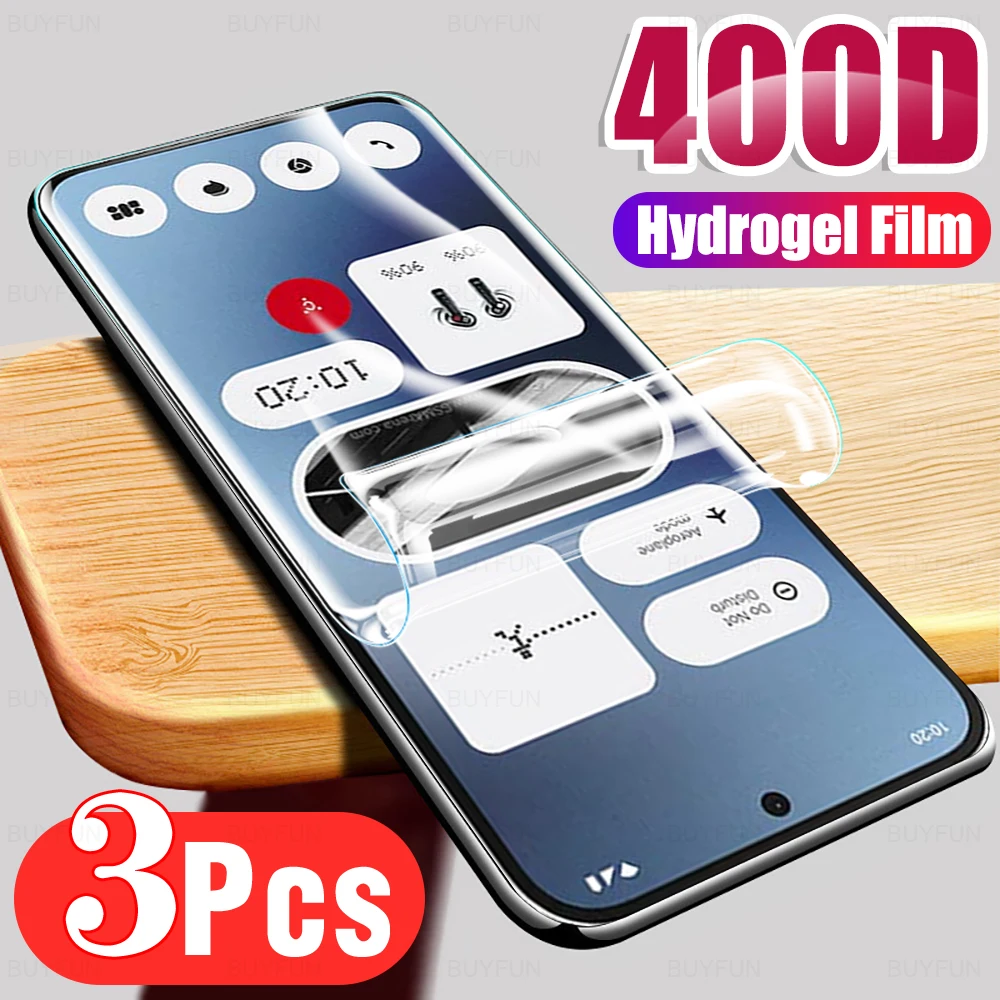 

3pcs For Nothing Phone (2) 5G Full Cover Soft Film For Nothing phone (2a) (2) 5G Clear Hydrogel Film nothing phone 2a 2 5G