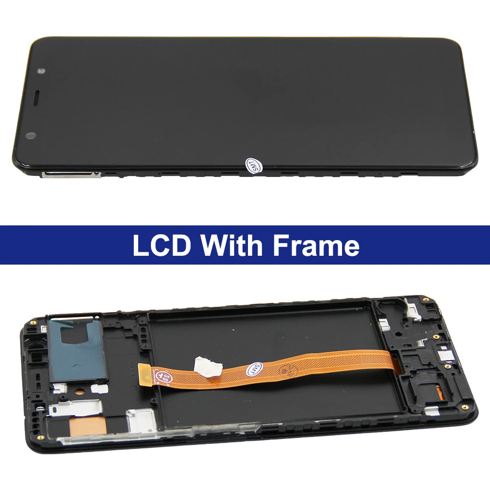 A750 Display Screen with Frame, for Samsung Galaxy A7 2018