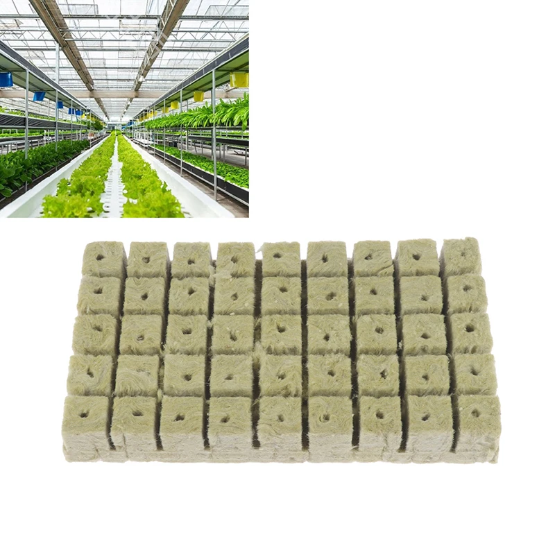 50Pcs 25x25x23mm Ventilative Hydroponic Grow Agricultural Media Cubes Mini Blocks Planting Soilless Cultivation Base