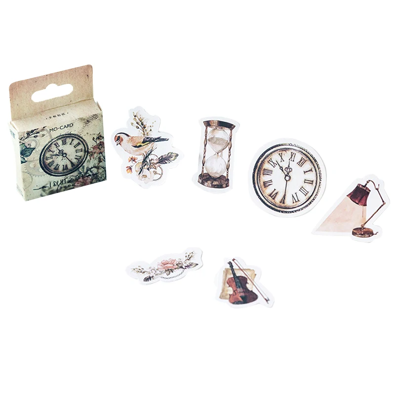 

46Pcs/box Vintage Narrate Chapter Stickers Decorative Stickers Scrapbooking DIY Stationery