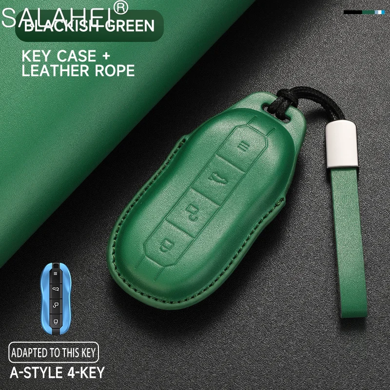 Leather Car Key Case for Xiaomi SU7 2024 Max Induction Card NFC