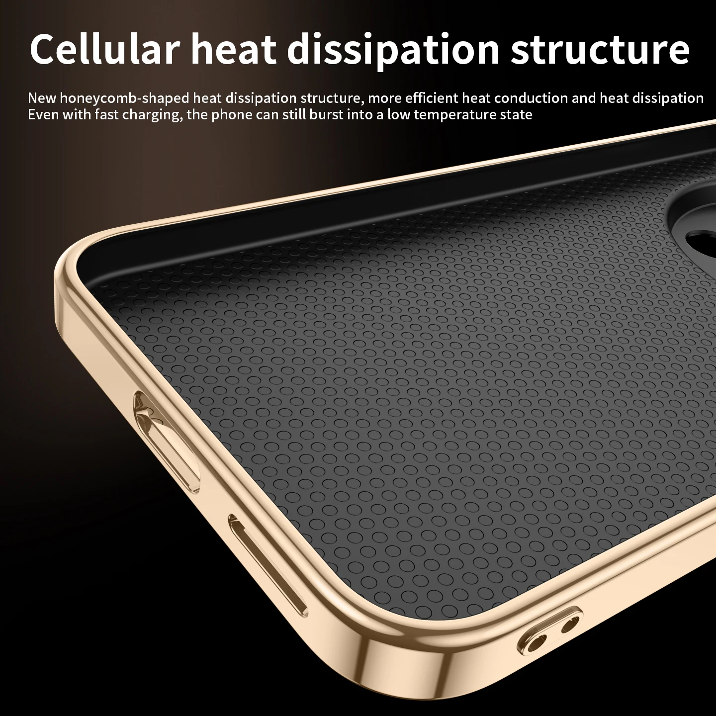 Luxury Plated Leather Texture Shockproof Phone Case with Camera Lens Protection
