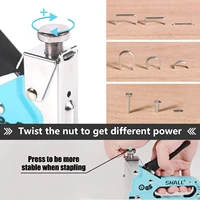 SHALL 3 In 1 Nail Gun DIY Furniture Construction Stapler Upholstery Staple Gun With 3000 Staples Home Decor Carpentry Tools 2