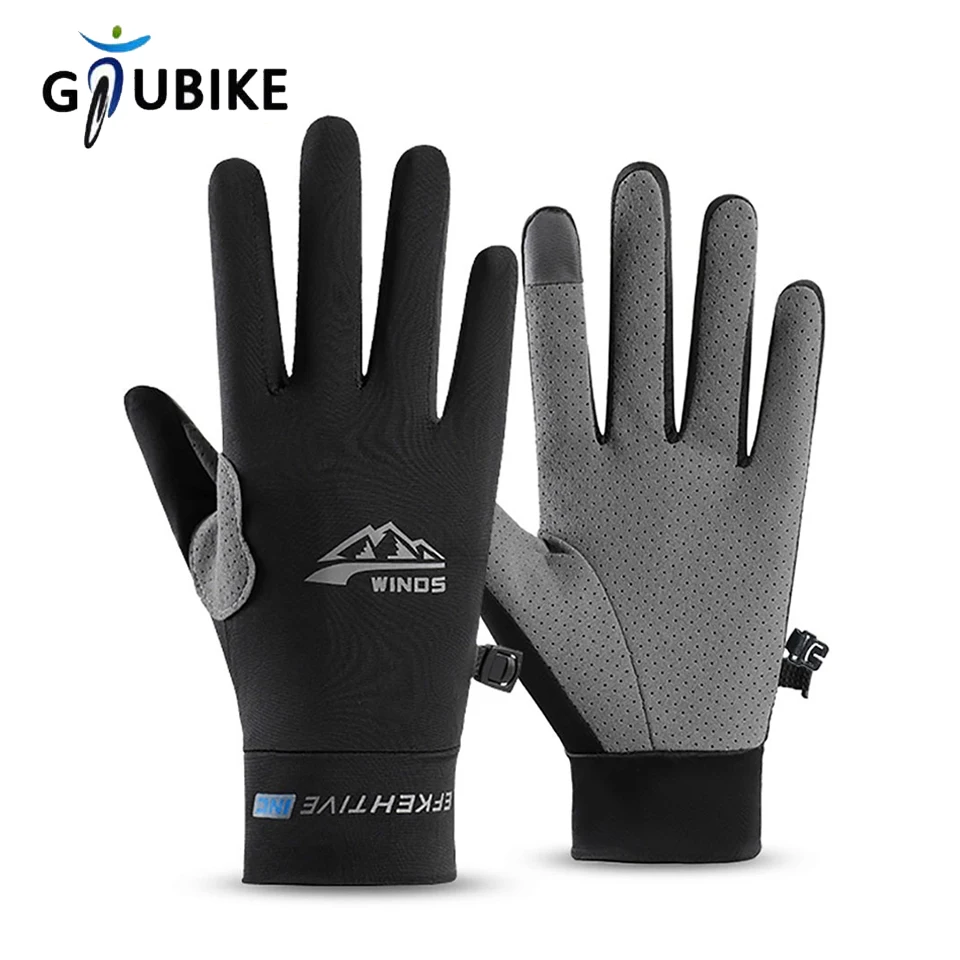 GTUBIKE Fishing Gloves Sun Protection Cycling Driving Outdoor Sports Mountain Climbing Full Half Three-finger Finger Gloves Men cycling gloves,fishing gloves