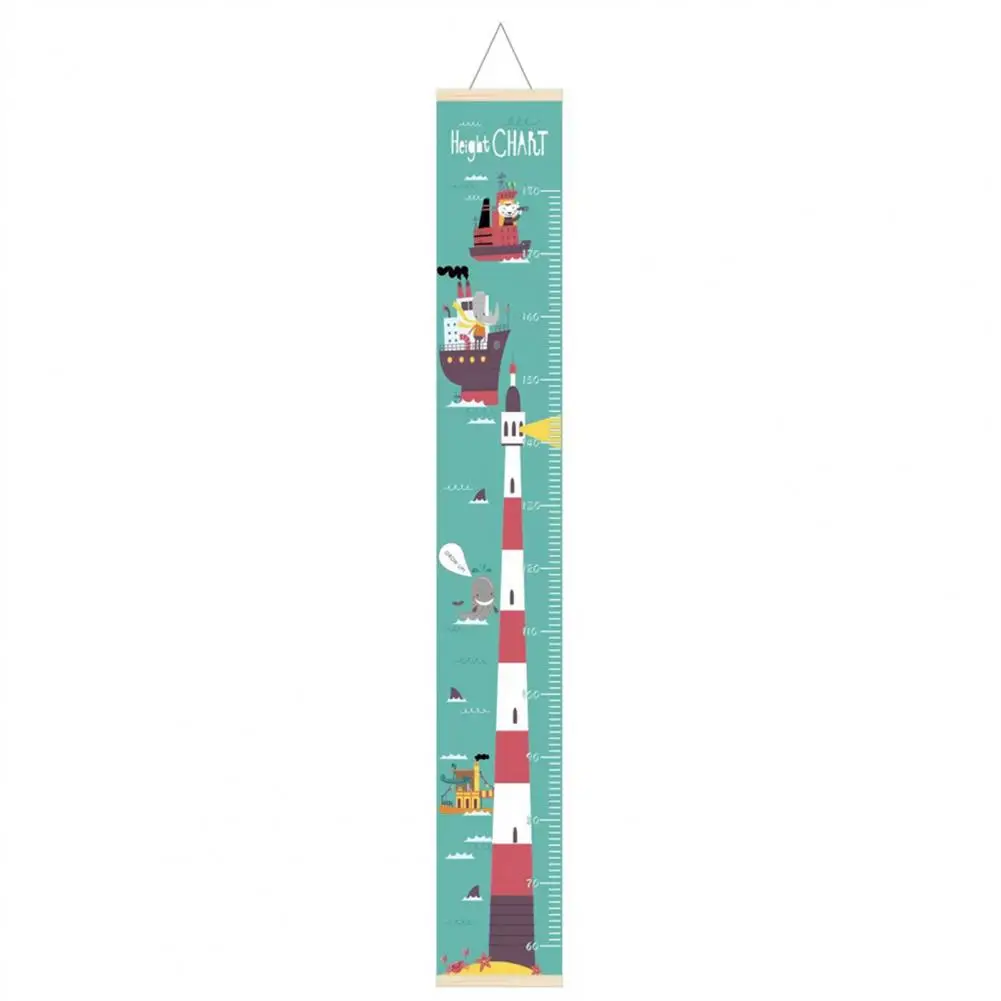 Wall Hanging Children Height Chart Cartoon Funny Wooden Baby Height Measure Ruler Kids Decorative Growth Charts