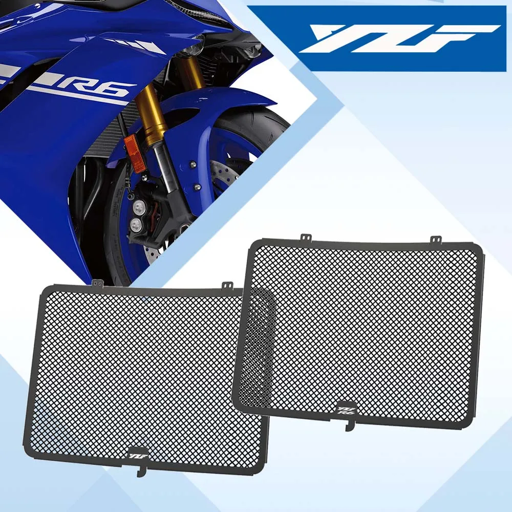 

FOR Yamaha YZF-R6 YZFR6 YZF R6 Motorcycle Radiator Grille Guard Cover Protection YZFR 6 2006-2010 2011 2012 2013 2014 2015 2016