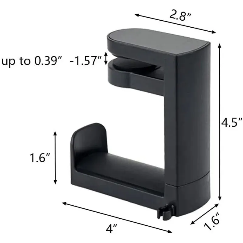 Universal 360° Rotating Headphone Stand and Desktop Organizer