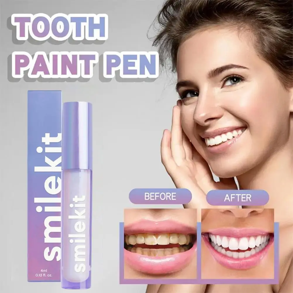

Effective Teeth Whitening Pen Enamel-safe 4ml Teeth Whitening Pen for Instant Gloss Stain Removal Pain-free for Brightening