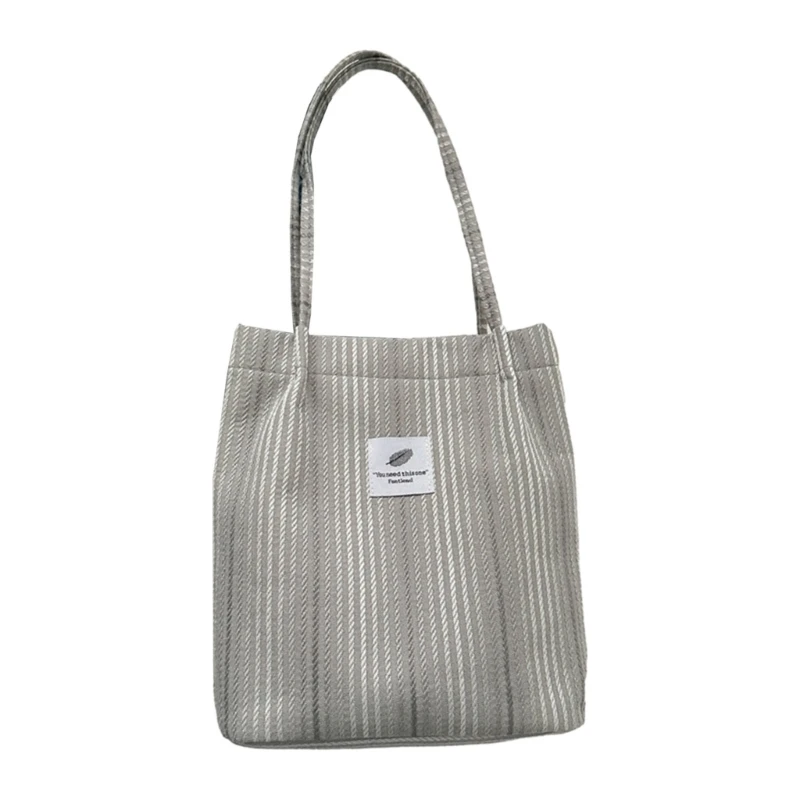 

Fashionable Corduroy Korean Style Tote Bucket Bag Shoulder Bags Stachel Handbag for Casual Outings 517D