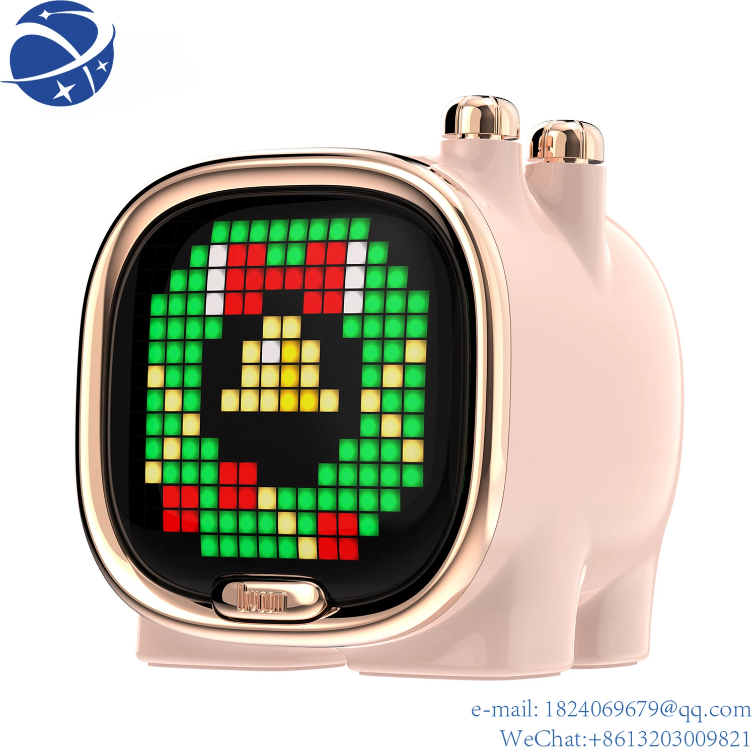 

YUN YIDivoom Zooe Пиксельная художественная Bluetooth-колонка, портативная мини-музыка, милая Беспроводная настольная установка, рождественский подарок для детей