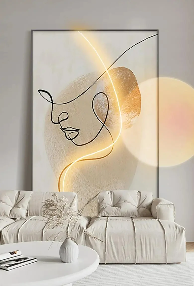 Lewor Matisse Abstract Art LED Wall Mounted Light - Lewoer Lighting, image size:780x1150