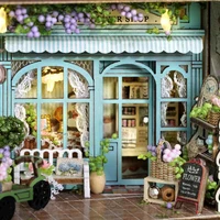 Mini Doll House DIY Small House 3D Puzzle Assembly Building Model Toys Home Bedroom Decoration With Furniture LED Lights Gifts 3