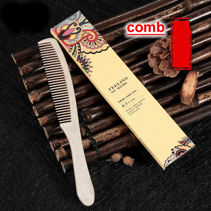 Free Travel Portable Hotel 10Piece-comb,dental kit,comb,soap,cap,shampoo,shower gel,slipper,razor,vanity ,sewing kit,