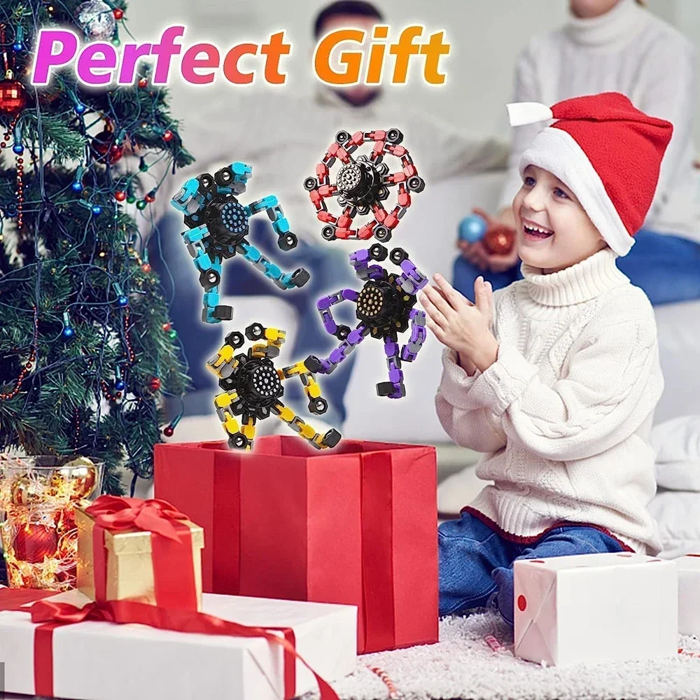 Creative Transformable Fidget Spinners Stress Relief Sensory Toys Fingertip Gyros Spinner Party Favors ADHD Autism Kids Adults 6