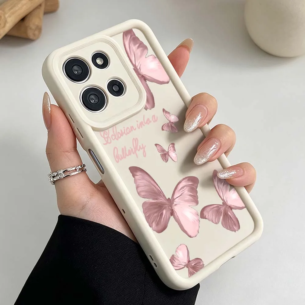 Retro Butterfly Pattern Phone Case Cover - Stylish Protective Design