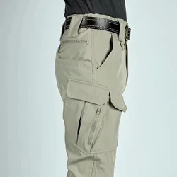 Men's Elastic Camping Hiking Trekking Fish Climbing Outdoor Sports Trousers Spring Autumn Army Military Tactical Quick Dry Pants