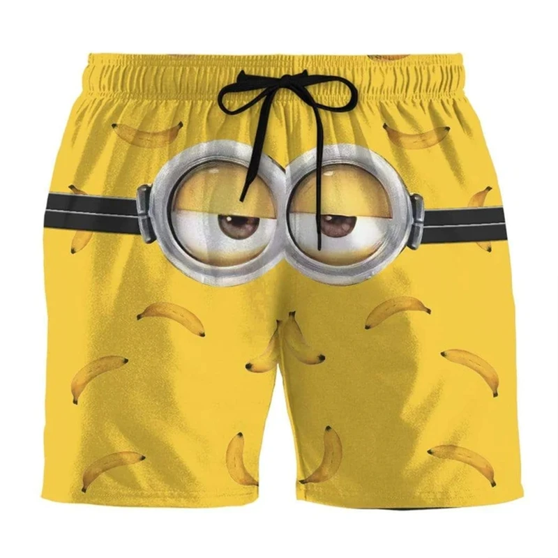

Funny Pattern Bean Beach Shorts Men 3D Printing For Men Board Shorts Swimsuit Bermuda Swim Trunks Kids Cool Ice Shorts Pants