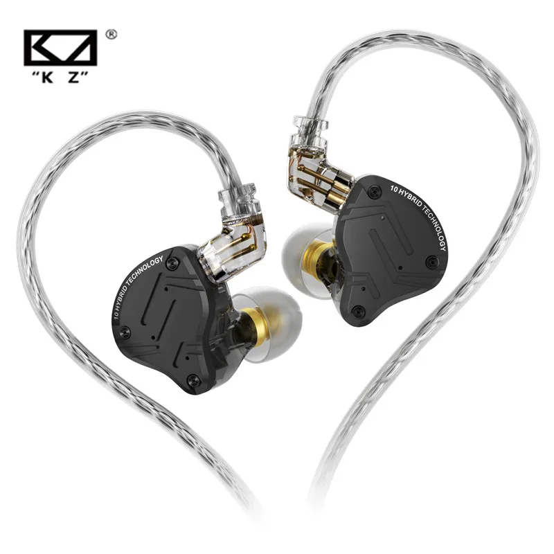

KZ ZS10 PRO X Metal Headset Hybrid drivers HIFI Bass Earbuds In-Ear Monitor Noise Cancelling Wired Music Earphones