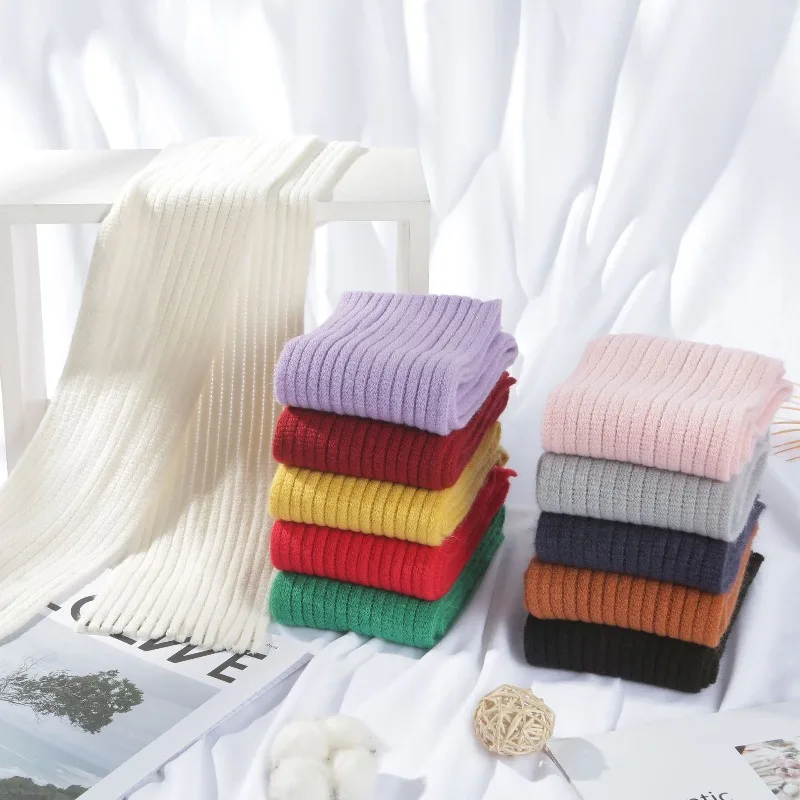 Children's Scarves To Keep Warm Boys and Girls Thickened Small Baby Knitted Boys Gift Scarves