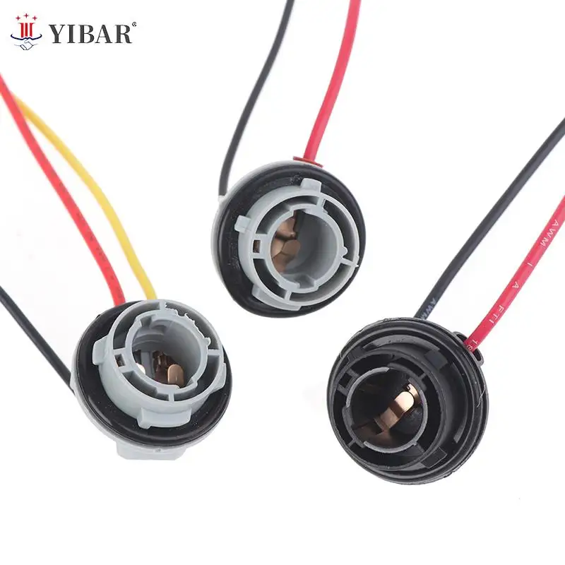 

2 шт. 1156 1157 патрон лампы BAY15D держатель лампы P21/5 Вт адаптер базовый Разъем Автомобильные аксессуары