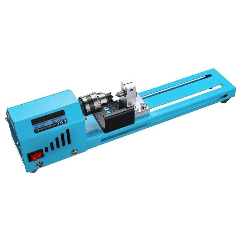 mini-diy-150w-wood-lathe-bead-cutting-machine-drill-polishing-woodworking-milling-tool