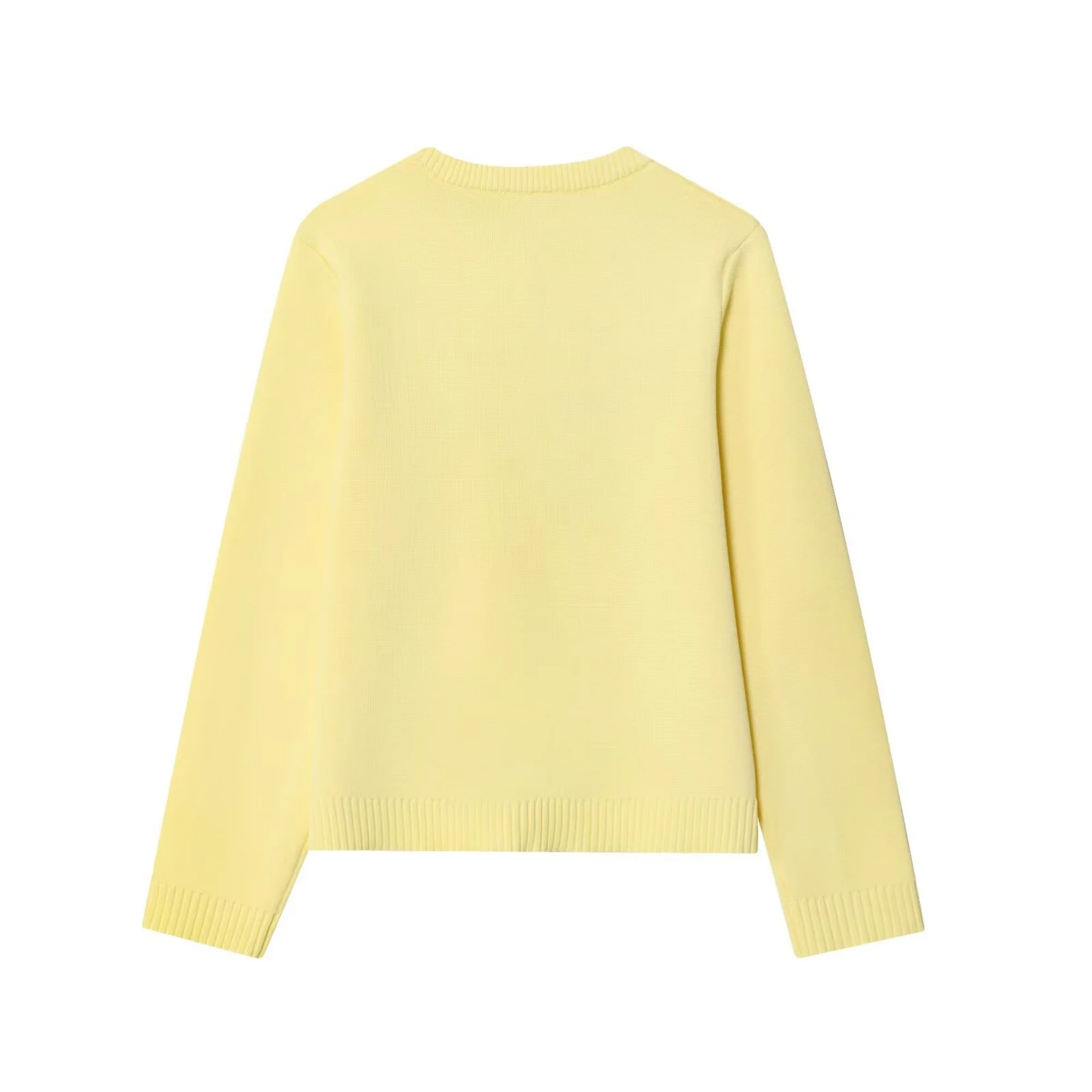 Women Autumn Yellow Sweater Cardigan O-Neck Single Breasted Winter Jumper Outerwear Simple Casual Fashion Long Sleeve Knit Tops